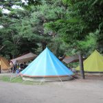 용대리 폭포가 있는 캠핑장