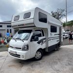 렉스온 더뉴봉고3 미연장 캠핑카 2023년식 5000km 신차급 벙커 확장형