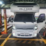 봉고3 아리아모빌 벨라620S 캠핑카 축연장 하체 보강